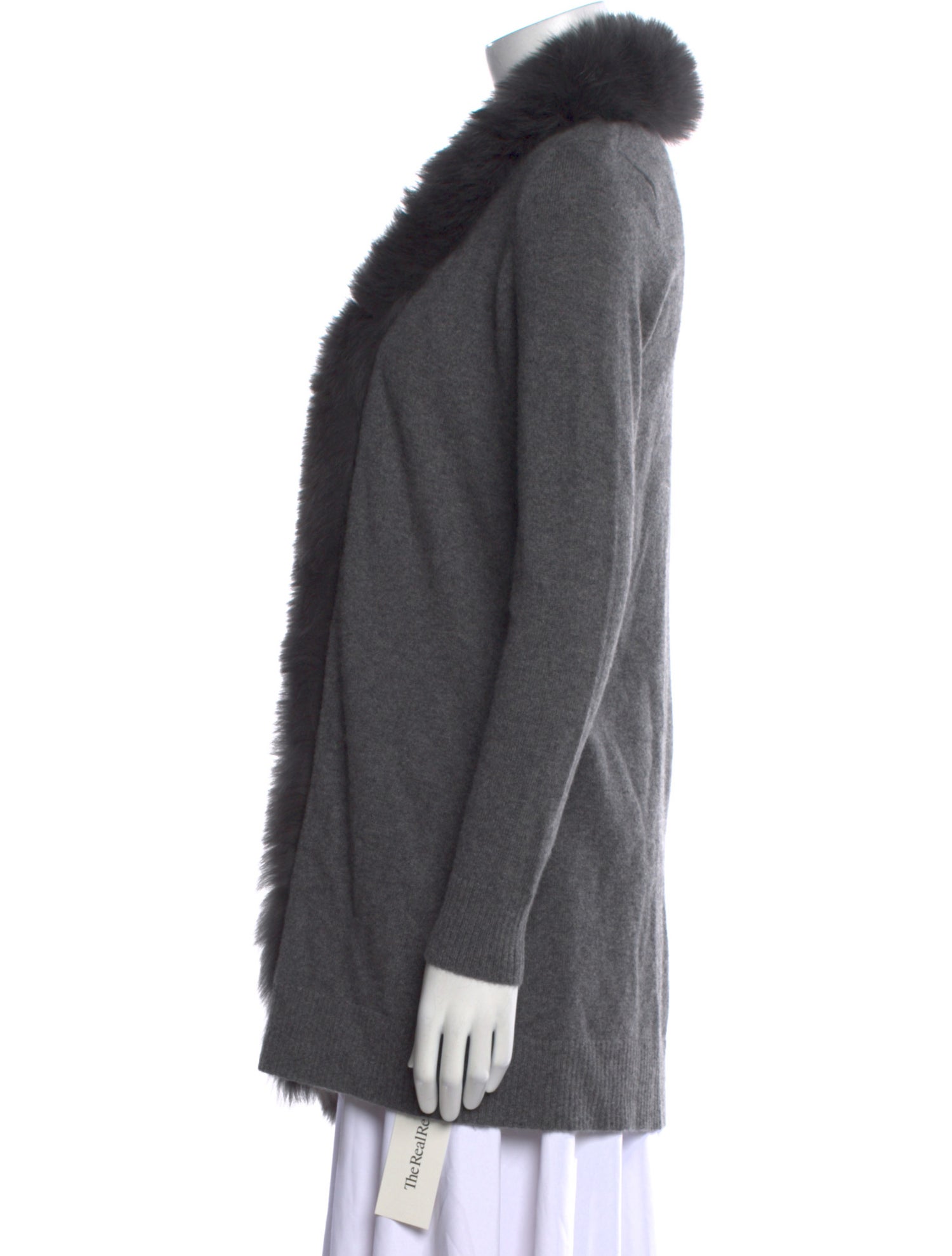 Neiman Marcus Cashmere Open Front Sweater
